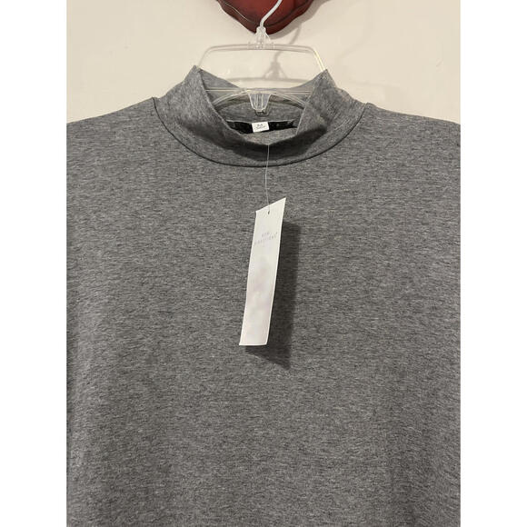 New Directions Womens Medium Gray Tunic-Style Long Sleeved Shirt NWT! A2735 - Picture 2 of 5